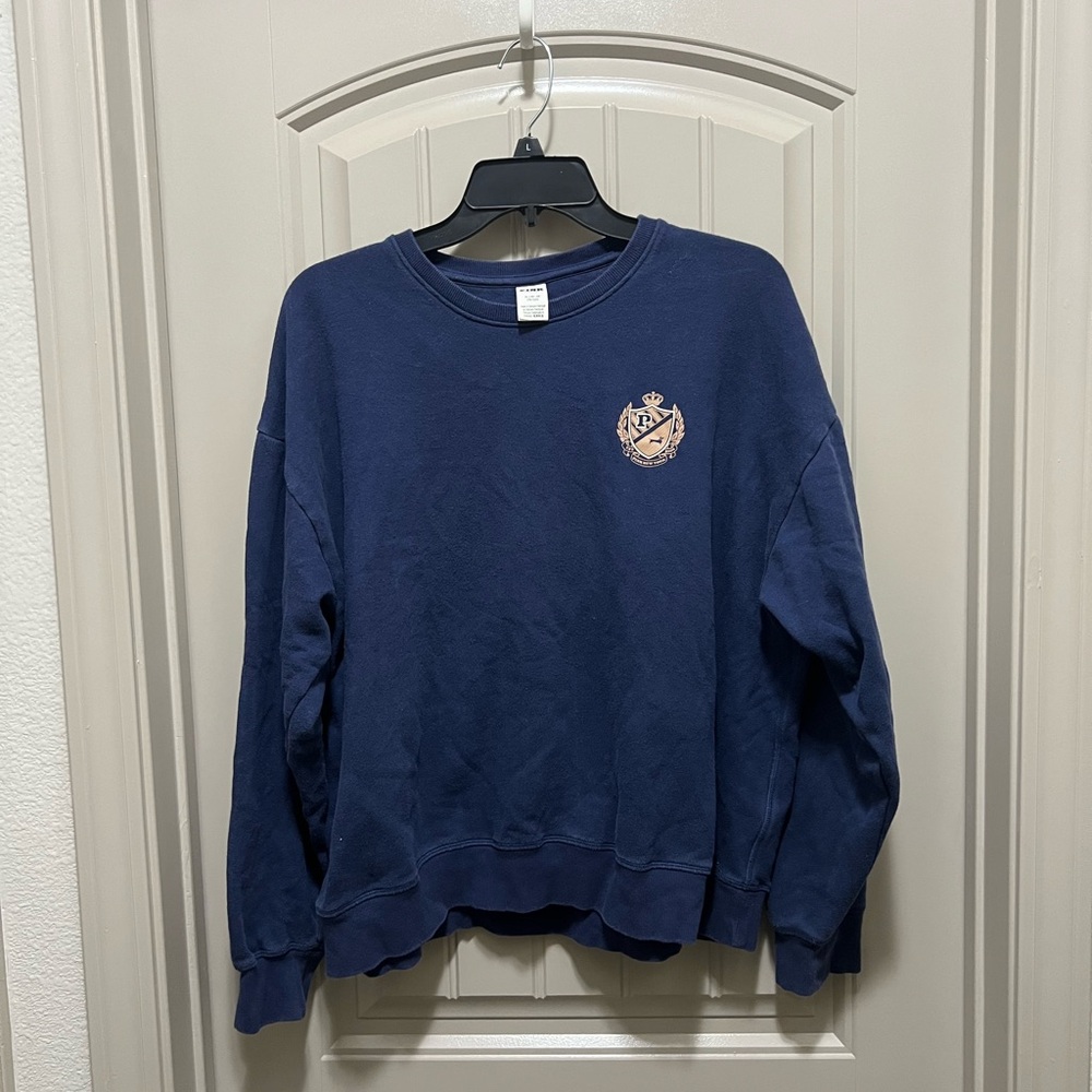 PINK Victoria's Secret Navy Sweatshirt with Crest